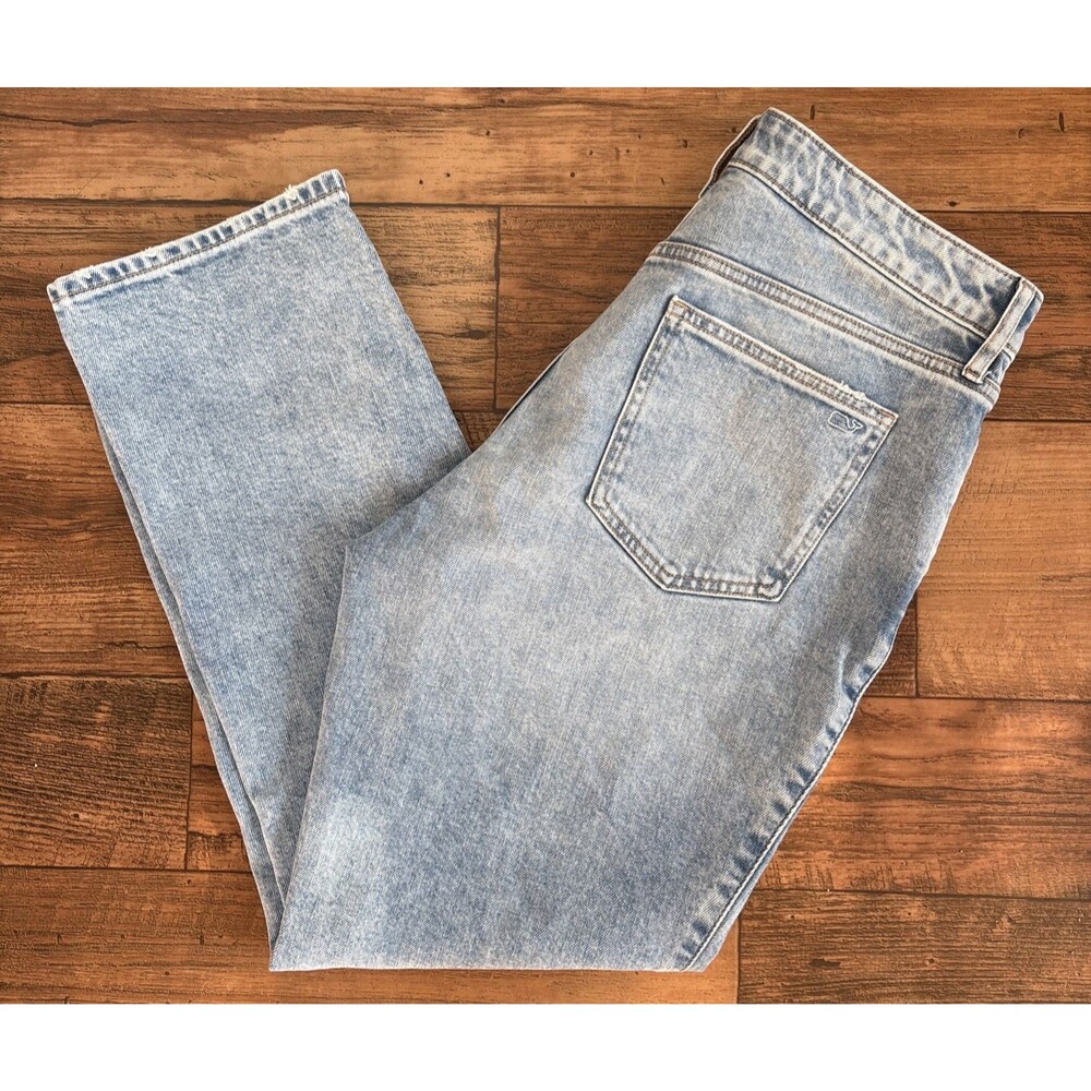 Women's Vineyard Vines Audrey Jeans Light Wash Straight Leg Sz 28